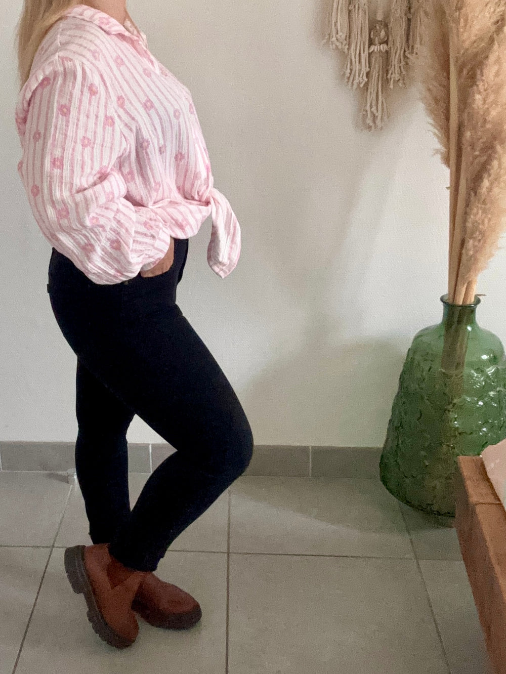 Chemise Daisy rose